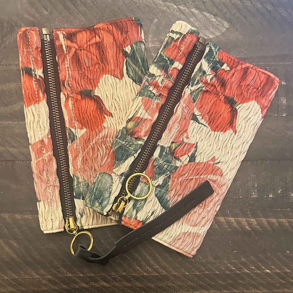 New Gucci floral elastic zipper ankle belts Floral Zip - Pink, Coral & Green